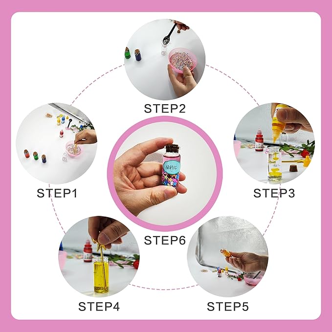 Fairy Mixies Potions Set with Magic for Kids, DIY 19 Bottles Mixies Potions for Christmas, Creativity‌ Art Craft Toy for Girls, Fun Birthday Gift Toys for Girl 6 7 8 9 10