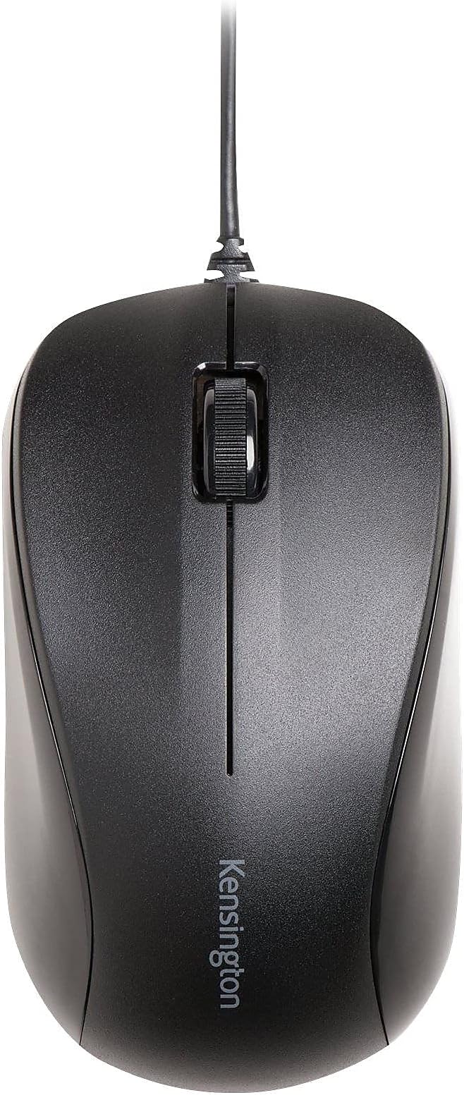 Kensington Silent Mouse-for-Life Wired USB Mouse - Black (K72110US)