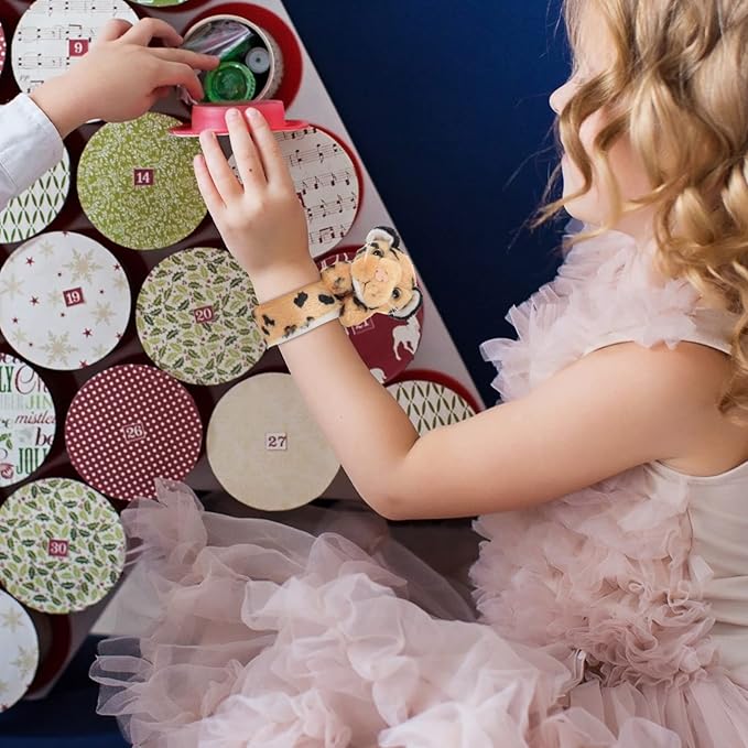 Halloween Decor Plush Animal Wristband Stuffed Animals Slap Bracelet Plush Animal Slap Bracelets Animal Wrist Slap Bracelet for Birthday Party Costume Props Wrist Brace