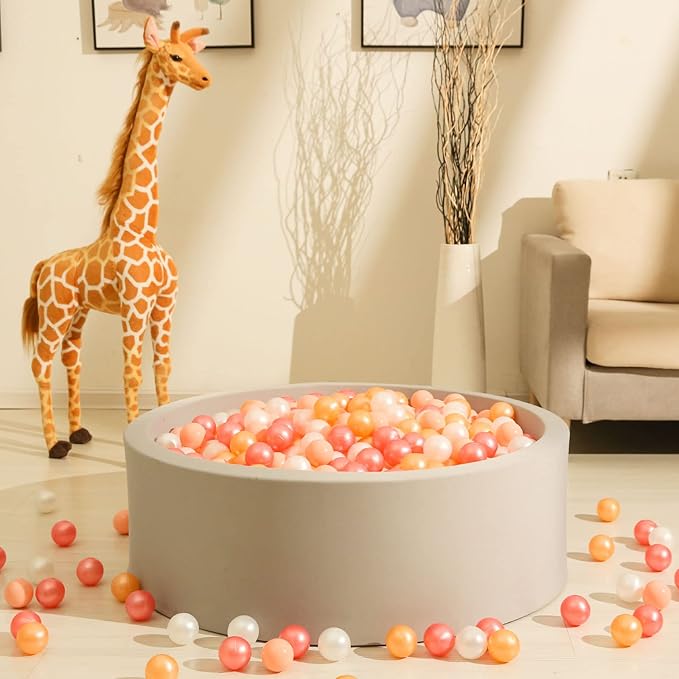 GOGOSO Ball Pit Balls for Toddles, Kids Plastic Balls for BallPit, Pool, Baby Party Accessories, Birthday Decoration 50 100 200 500 1000