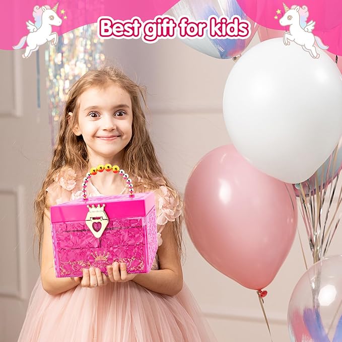 Kids Makeup Kit Girl Toys for Gifts - Gift Makeup for Kids & Washable Makeup Girls Princess Birthday Gift,Kids Play Make Up Set Makeup Vanities for Girls Toys Age 4 5 6 7 8 9