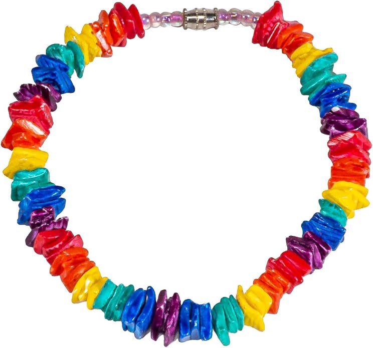 BlueRica Puka Shell Chips Necklace & Anklet Set (Multi)