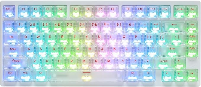 MG75MAX 81 Keys Wired Magnetic Switch Keyboard, 256KHZ Single Key Scan Rate, PCB Nano-Coating Waterproof, Hall Effect, 8KHZ/ARGB/CNC Aluminum Gaming Keyboard(White)