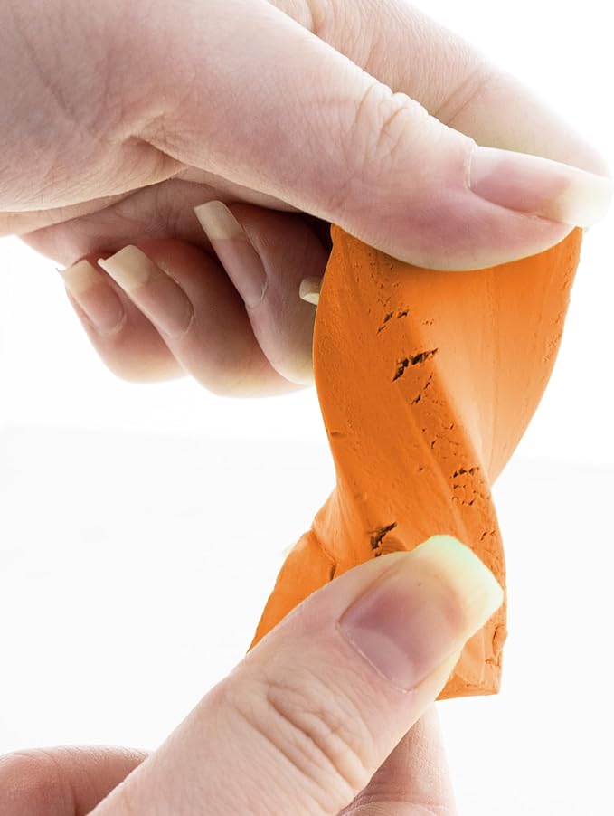 BAZIC Modeling Clay Orange Color 1 LB, Light Dough Art Craft, Non Toxic Gift for Artist Kids Toddler Boys Girls, Bulk for Classroom, 24-Pack