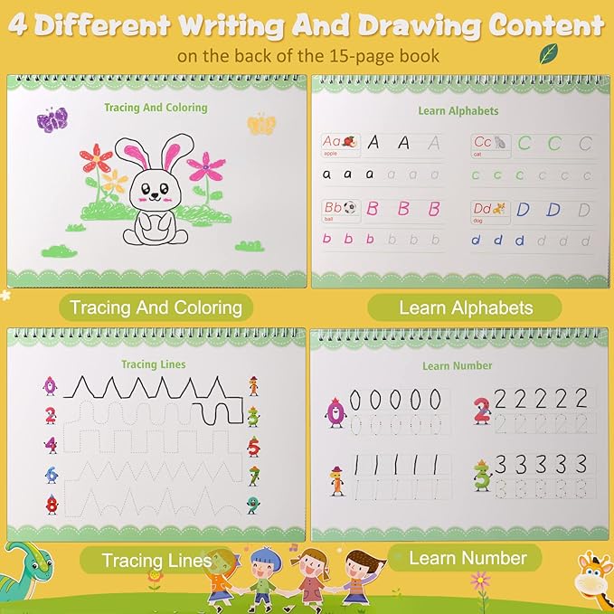 Busy Book Preschool Learning Activities Latest 30 Themed - Workbooks Activity Binders Travel Toys for Toddlers, Autism Learning Materials and Tracing Coloring Books Montessori Toys for Age 3 +