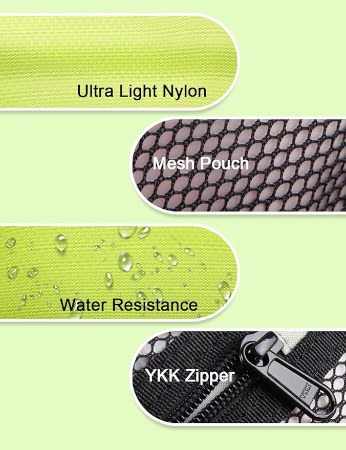 GOX Premium Toiletry Bag, Dopp Kit Case For Travel, Multifunction Organizer Pouch (Green/Grey)