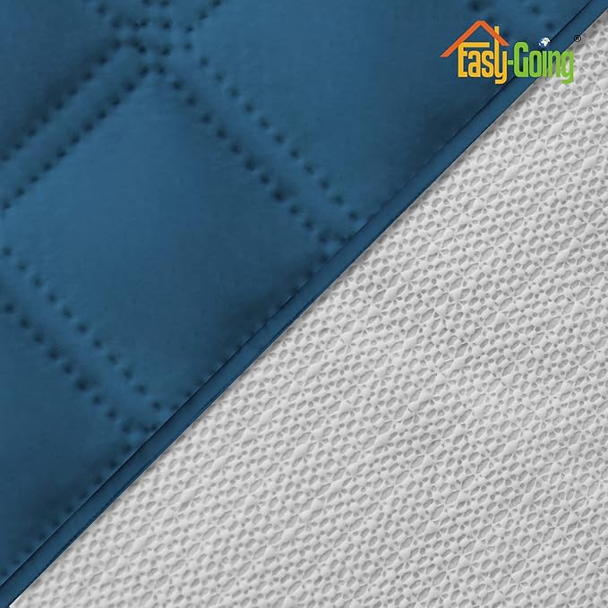 Easy-Going Sofa Slipcover Waterproof Sofa Cover Couch Cover for 4 Cushion Couch with Elastic Straps Washable Non-Slip Furniture Protector Cover for Pets, Dogs, Cat (XX-Large, Peacock Blue)