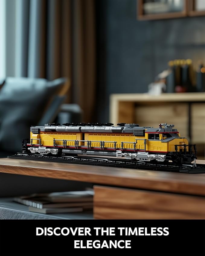 Nifeliz DDA40X Locomotive Building Set with Base, Collectible Steam Train Building Toy Model for Adult Train Lovers, Ideal Gift for Home Décor (1603 PCS, NF10296)