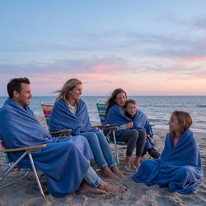 Kinlop Fleece Blanket Bulk 60 x 50 Inch Soft Lightweight Fleece Cozy Blanket Warm Throw Plush Pet Throw for Bed Couch Sofa Home Office Wedding Gifts Travel Camping(Deep Sea Blue,40 Packs)