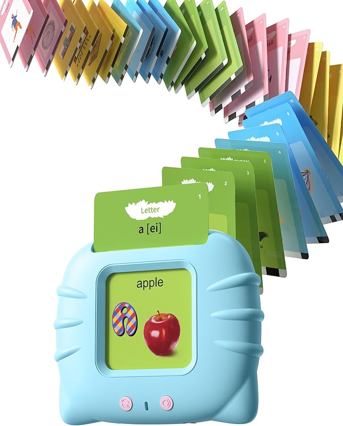 510 Words, Talking Flash Cards for Toddler 1 2 3 4 Year Olds, Language Learning Toys, Pocket Speech Therapy Toys, Autism Toys, Montessori Toys with 31 Themes, Children's Sensory Educational Toys