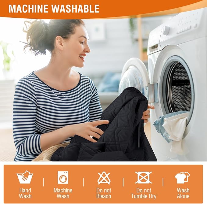 VANSOFY Loveseat Recliner Cover with Console 100% Waterproof Sofa Slipcovers Non-Slip Reclining Couch Cover Split Sofa Covers Furniture Protector for Pets, Dogs(Black)