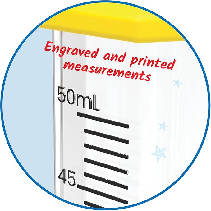 hand2mind Starter Science Graduated Cylinder Set, Science Lab Equipment Kids, Measuring Toys for Kids, Educational Science Kits, Kids Chemistry Set, Science Supplies for Classroom (Set of 5)