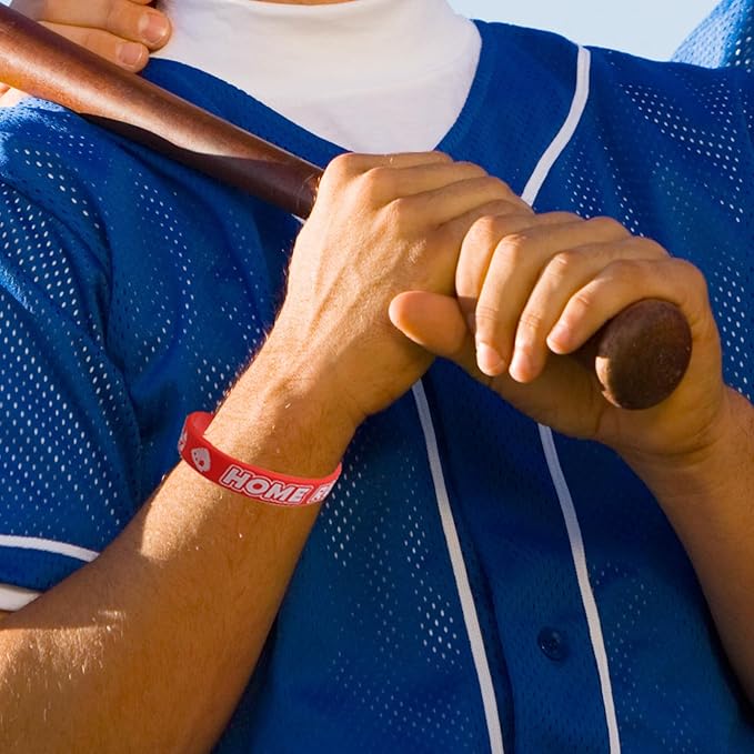 Fancy Land 35 Silicone Baseball Motivational Bracelets for Kids baseball Gift Party Supply