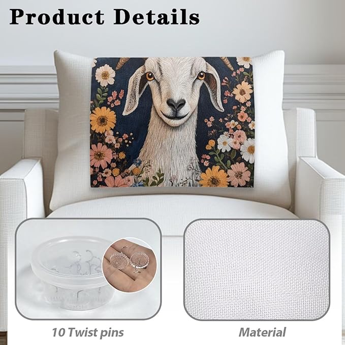 Sheep Headrest Covers for Recliners Fabric Floral Sofa Headrest Slipcovers Covers Pet Scratch Resistant Non Slip Couch Headrest Covers for Home 3 Pack