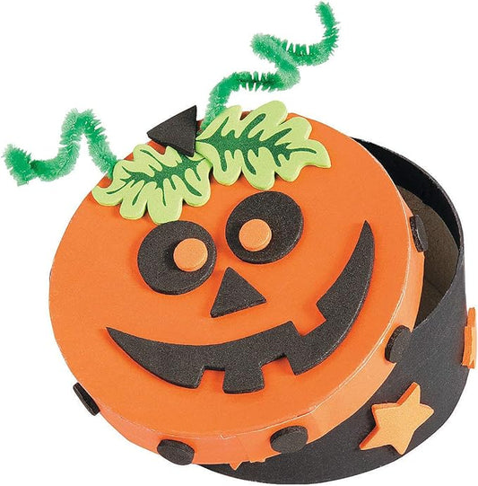 Halloween Pumpkin Boxes Craft Kit -12 - Crafts for Kids and Fun Home Activities