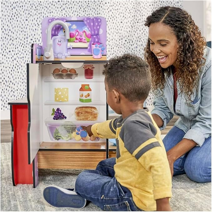 KidKraft Blue's Clues & You! Cooking-Up-Clues Wooden Play Kitchen & Handy Dandy Notebook