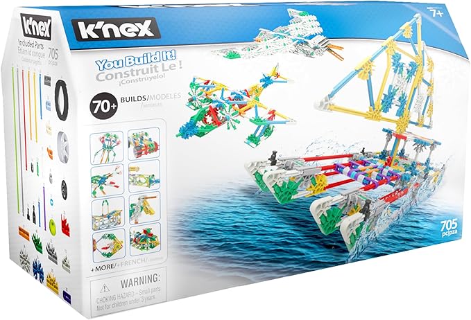 K'NEX - 70 Model Building Set‚ 705 Pieces, STEM Learning, Creative Play Set‚ Ages 7+