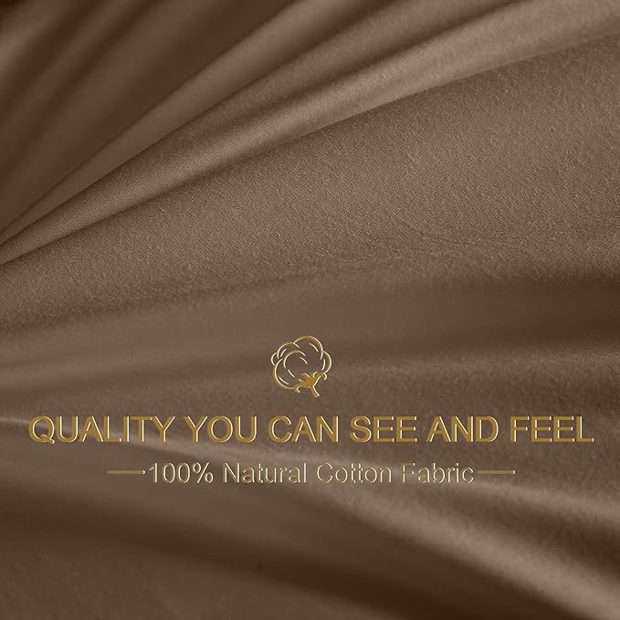 Goose Down Body Pillows for Adults, Large Body Pillow for Side Sleeper, Hugging Feather Body Pillow Insert, Cooling Full Length Long Pillow for Bed with 100% Organic Cotton Shell, (Chocolate 20"x72")