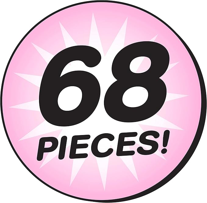 Just Play Shrinky Dinks 68-piece Jewelry Kit, Includes Beads, Barrettes, Elastic String and Earring Hoops, Kids Toys for Ages 5 Up