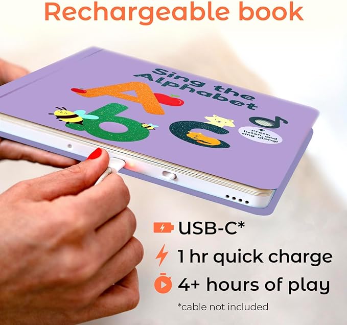 Calis Books ABC Book | Great Alphabet Learning Toy with The ABC Song | Sound Books for Toddlers 1-3 | Great Books for 1 Year Old | Toddler Learning Toys Ages 2-4 | Speech Therapy Toys