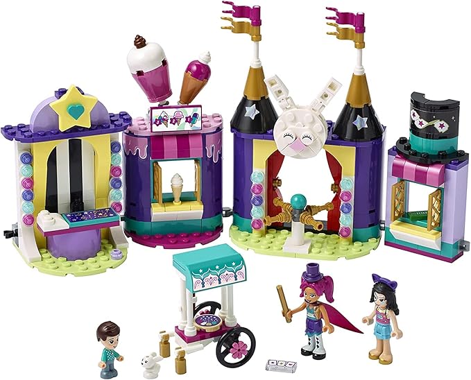 LEGO Friends Magical Funfair Stalls 41687 Building Kit; Carnival Pretend Play Toy for Kids Who Love Magic Tricks; New 2021 (361 Pieces)