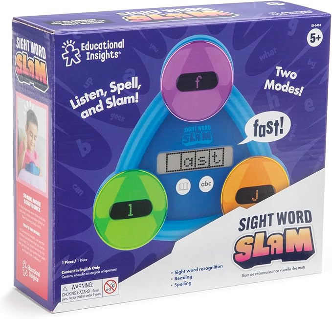 Educational Insights Sight Word Slam - Electronic Learning Games for Kids 5+, Sight Words Games for Kids, Word Games, Classroom Must Haves