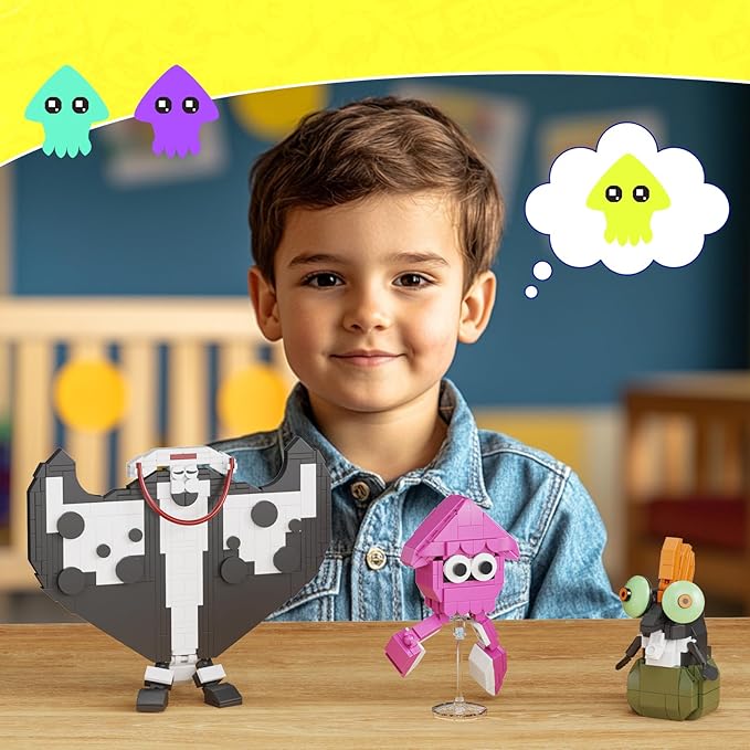 Game Cartoon Building Sets, Figure Building Blocks Kits Compatible with Lego, Stable Lovely Building Model Creative Idea Gift for Boys Teens Kids 8+ (497 Pieces)