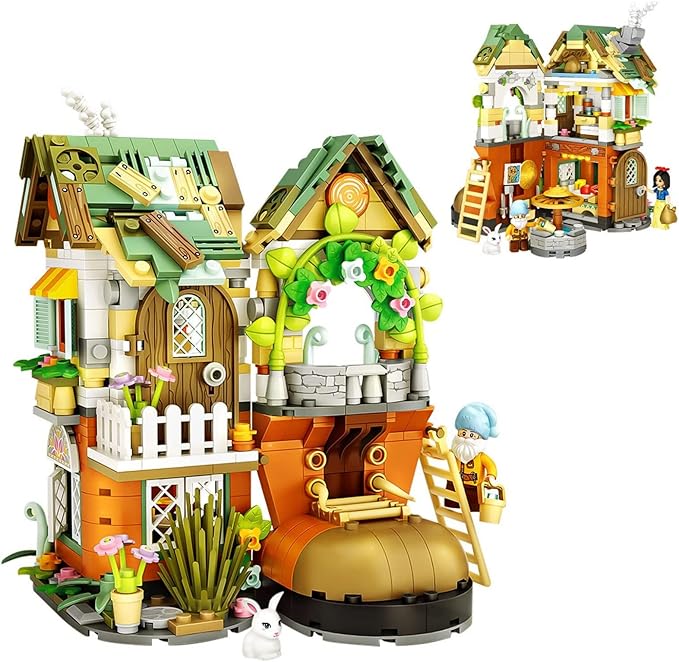 Tree-Like House Toys Building Sets Creative Forest Tree-House Mini Building Sets for Girls Boys Age 8+, 709 PCS with 2 Mini-Figures