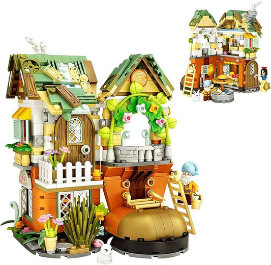 Tree-Like House Toys Building Sets Creative Forest Tree-House Mini Building Sets for Girls Boys Age 8+, 709 PCS with 2 Mini-Figures