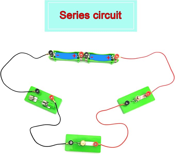 EUDAX Physics Science Lab Learning Circuit kit,Electricity Experiment Set,Building Circuits for Kids Junior Senior High School Students (Basic kit)