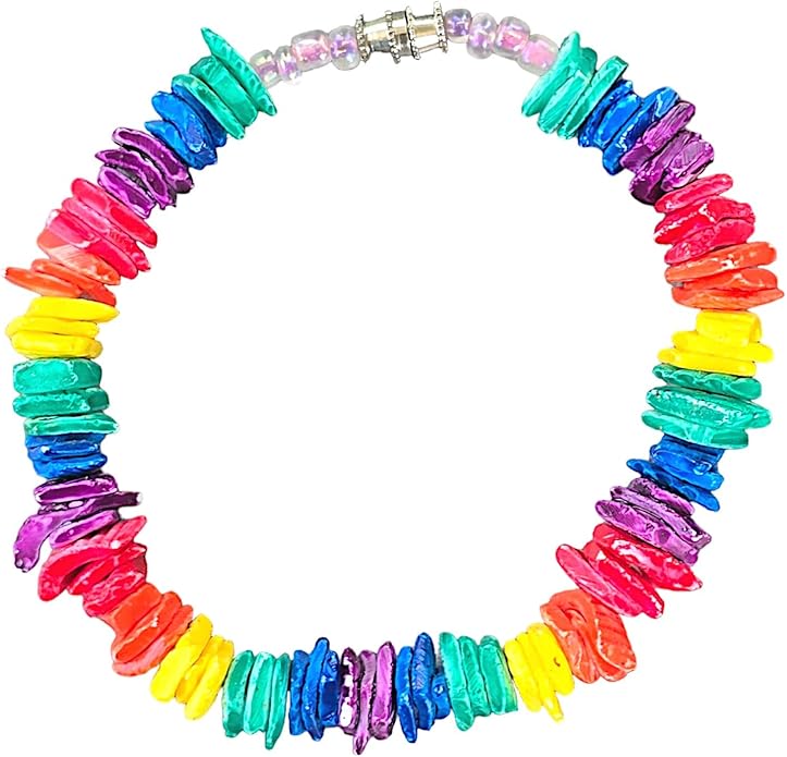 BlueRica Puka Shell Chips Necklace & Anklet Set (Multi)