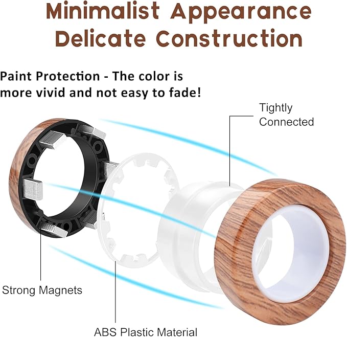 Cevioce 6 Pcs Magnetic Rings Fidget Toys for Teens,Adults & Kids Easter Basket Stuffers for Boys Girls ADHD Autism Anxiety,Coolest Finger Spinner Pack Gifts for 8 9 10 11 12+ Year Old Valentine's Day