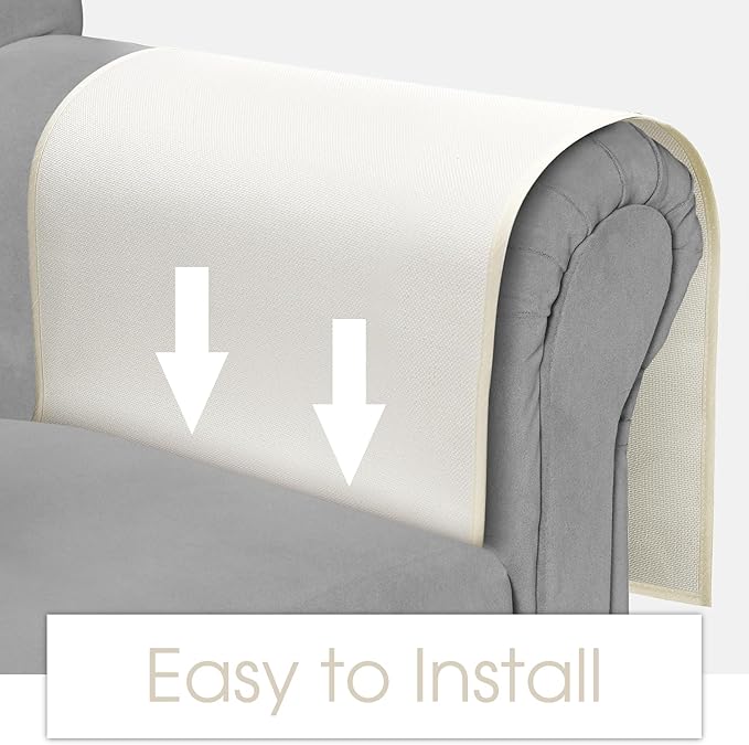 Joywell Remote Control Holder for Recliner Armchair Couch Caddy Sofa Armrest Organizer Non Slip Sofa Arm Chair Caddie with 6 Pocket Storage for Magazine, Tablet, Phone, iPad, White