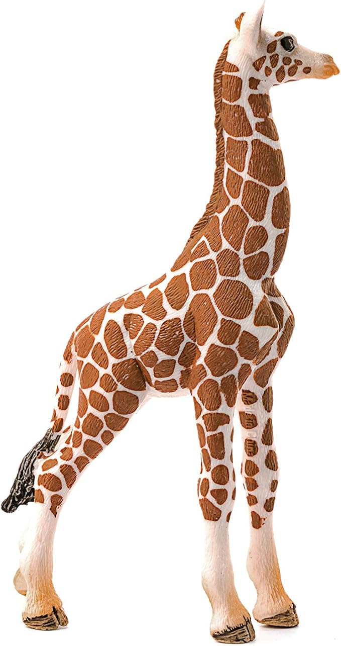 Schleich Wild Life Giraffe Calf Animal Figurine - Realistic and Highly Detailed Baby Giraffe Toy Figure, Fun and Educational Play for Boys and Girls, Gift for Kids Ages 3+