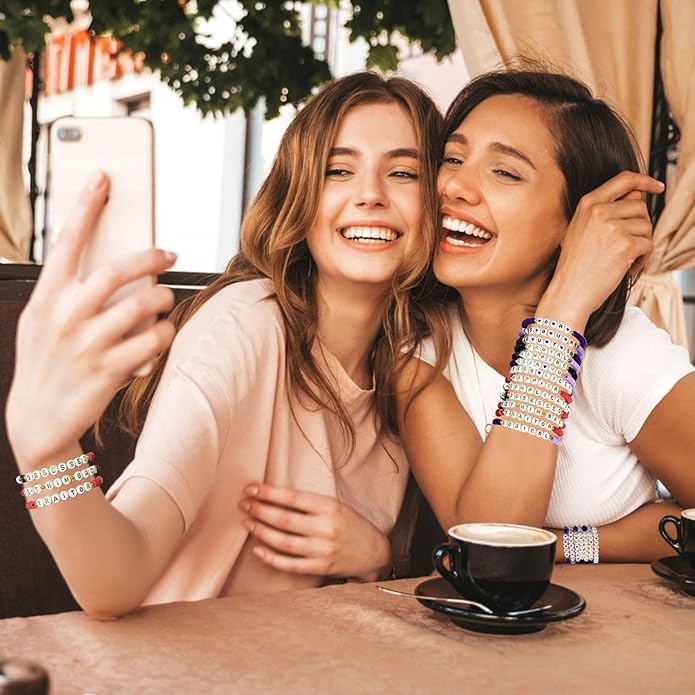 Handmade Stretch Friendship Bracelets for Teen Girls Singer Inspired Merch Outfits Decoration Girls Birthday Gifts Clay Beaded Friendship Bracelets Bulk for Music Fans