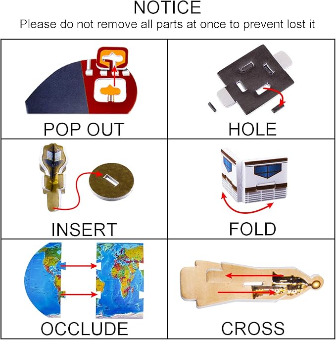 WISESTAR Large Princess Castle 3D Puzzles Model Dollhouse Kits for Girls, 92PCS Fairytale House with Furniture, Educational Toy Birthday for Kids and Adults Fit for Kids Over 8 Years