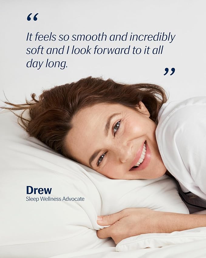 REST® Evercool®+ Cooling Pillowcases King - 2 Pillowcases for Sensitive Skin, Silver Infused Fabric for Hygienic Sleep, Silky Smooth for Curly Hair, High Elastic for Snug Fit (19x35 inches)