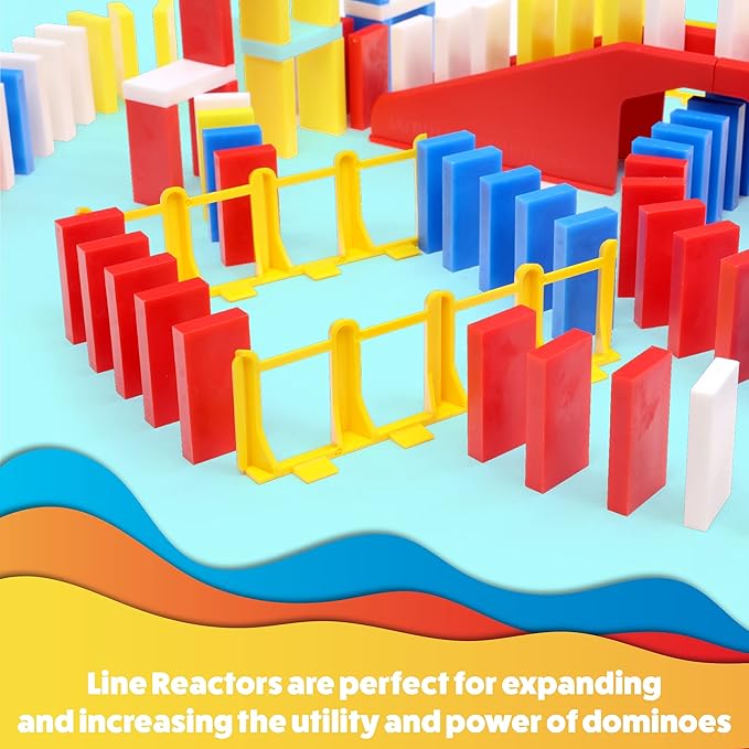 Bulk Dominoes Pro-Domino Kit | Dominoes Set, STEM STEAM Small Toys, Family Games for Kids, Kids Toys and Games, Building, Toppling, Chain Reaction Sets (Basic)