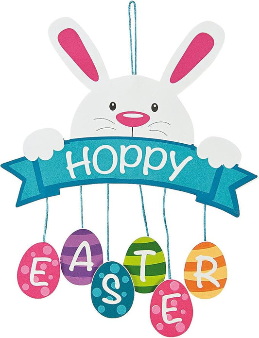 Hoppy Easter Sign Mobile Craft Kit - 12 - Crafts for Kids and Fun Home Activities