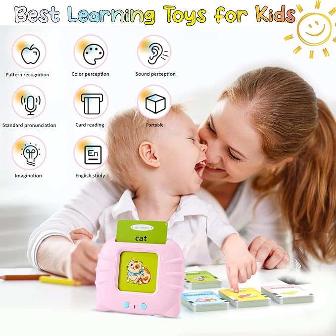 FREE TO FLY Talking Flash Cards Toddler Learning Toys for 2 3 4 5 6 Year Old Girls Boys: Speech Therapy Toys Autism Sensory Toys Preschool Educational Kids Toys 224 Sight Words Birthday Gifts