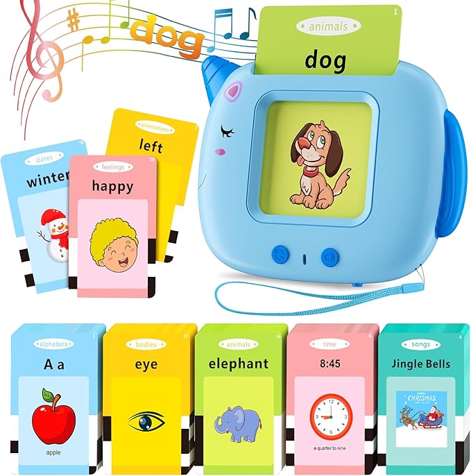 Talking Flash Cards Toddlers Toys: Learning Toys for Kids 2-3, Speech Therapy Pocket Speech Toy for Age 2-6, Autism Educational Montessori Toy with 420 Sight Words