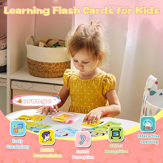 Talking Flash Cards Toddlers Toys: Learning Toys for Kids 2-3, Speech Therapy Pocket Speech Toy for Age 2-6, Autism Educational Montessori Toy with 420 Sight Words
