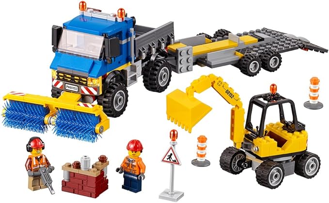 LEGO City Great Vehicles Sweeper & Excavator 60152 Building Toy
