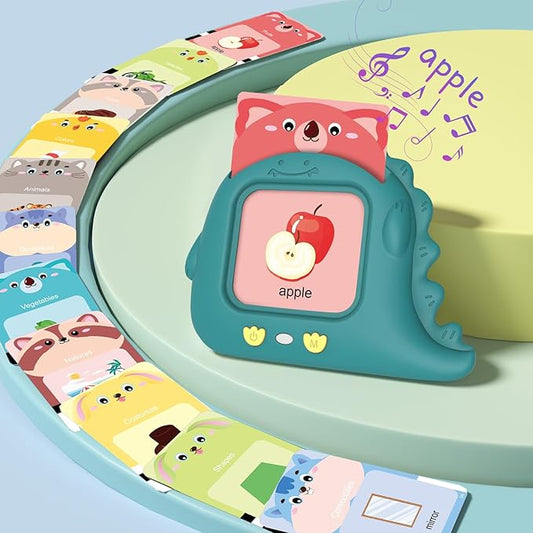 Talking Flash Cards for Toddlers 6 Songs 224 Words, Montessori Learning Toys for Kids Ages 1 2 3 4 5 6 Year Old, Autism Sensory Toys for Children, Gifts for Daughter Son Birthday Easter Christmas