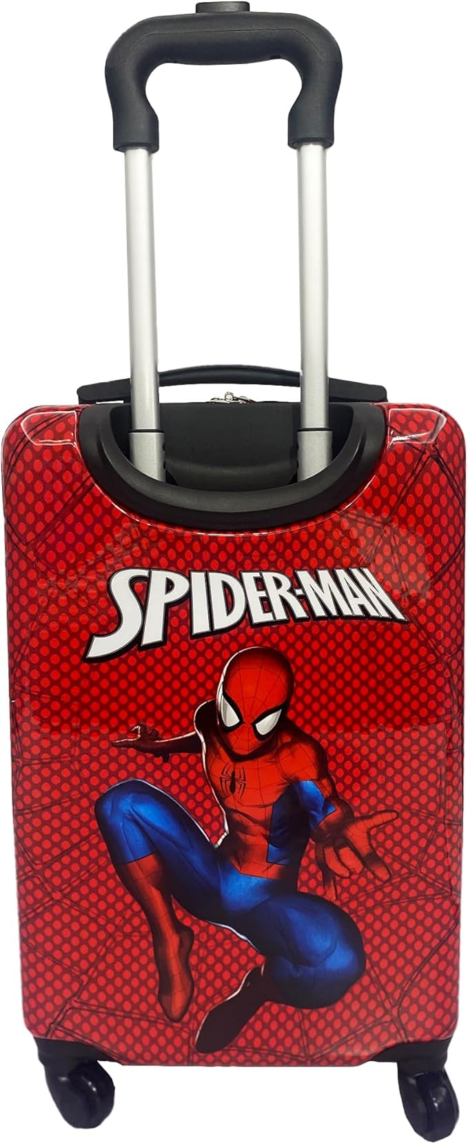 Fast Forward 20 Inches Spiderman Suitcase For Kids - Hard Sided Tween Spinner Travel Trolley Kids Suitcase For Boys With Wheels