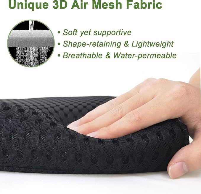 Esme L&H Stadium Seat Cushions, 3D Mesh Fabric Bleacher Cushion, Portable Stadium Seat Cushion for Bleachers