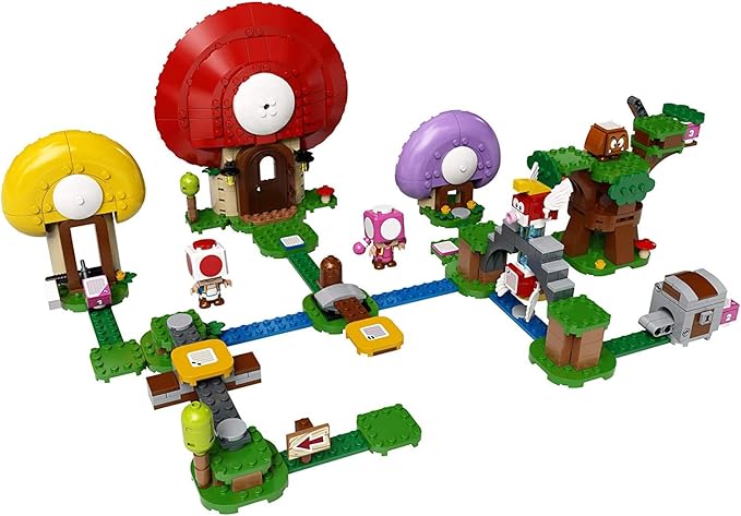 LEGO Super Mario Toad’s Treasure Hunt Expansion Set 71368 Building Kit; Toy for Kids to Boost Their Super Mario Adventures with Mario Starter Course (71360) Playset (464 Pieces)