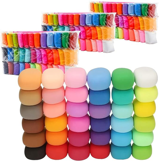 Air Dry Clay, 108 Packs Colored Air Dry Foam Clay, Foam Clay, Crafting Clay, Moldable Foam Clay Super Light Weight Air Dry Clay Perfect Clay for Arts Crafts