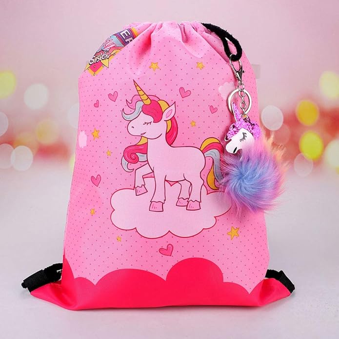 Golray Super Big Sister Gifts Set with Superhero Cape Eyemask Unicorn Slap Bracelets Necklace, Drawstring Backpack, Unicorn Keychain, Insulated Plastic Tumbler Cup Big Sister Gifts for Little Girls