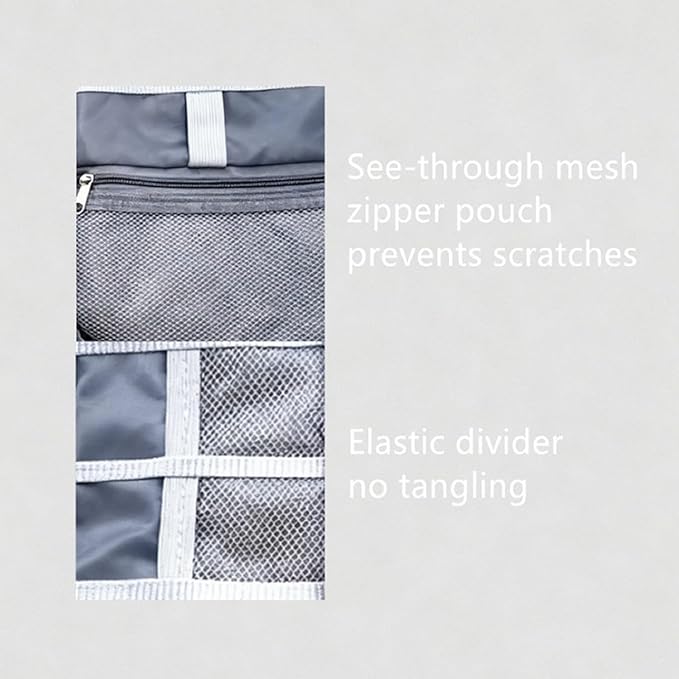 Bestac Electronics Organizer Case, Cable Storage Pouch for Travel, for Phones, Power Banks, SD Cards, and Chargers (Black)